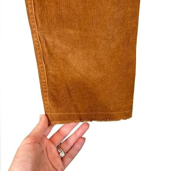 Nili Lotan Jenna Cropped Cotton-Blend Corduroy Slim-Leg Pants in Chestnut - Picture 4 of 13